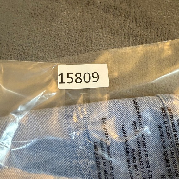 PacSun Denim Mini Skirt Light Wash High Waisted Blue Jean Womens size 25 - Picture 8 of 8